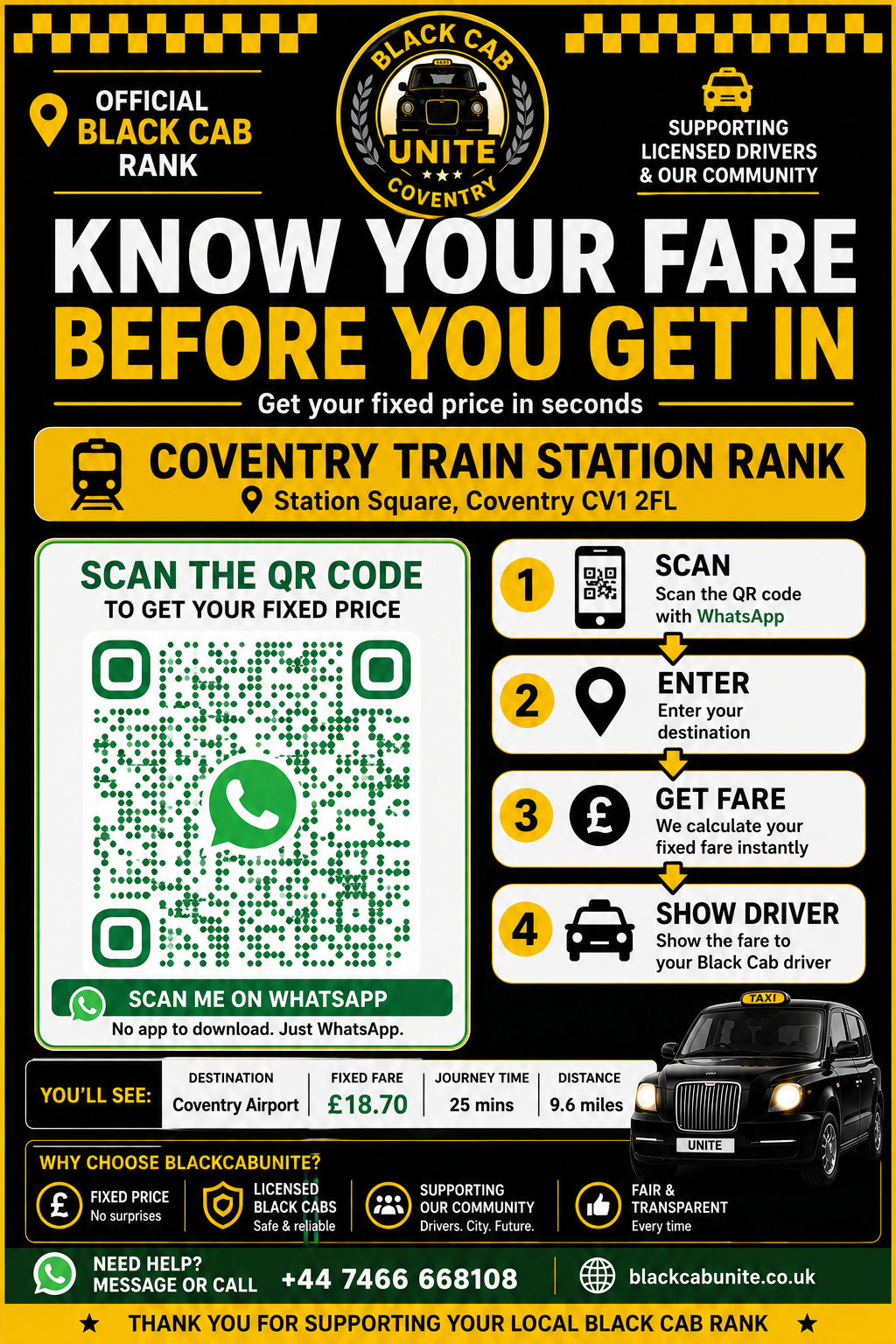 Black Cab Unite | Stronger Together | UK Licensed Black Cab Drivers
