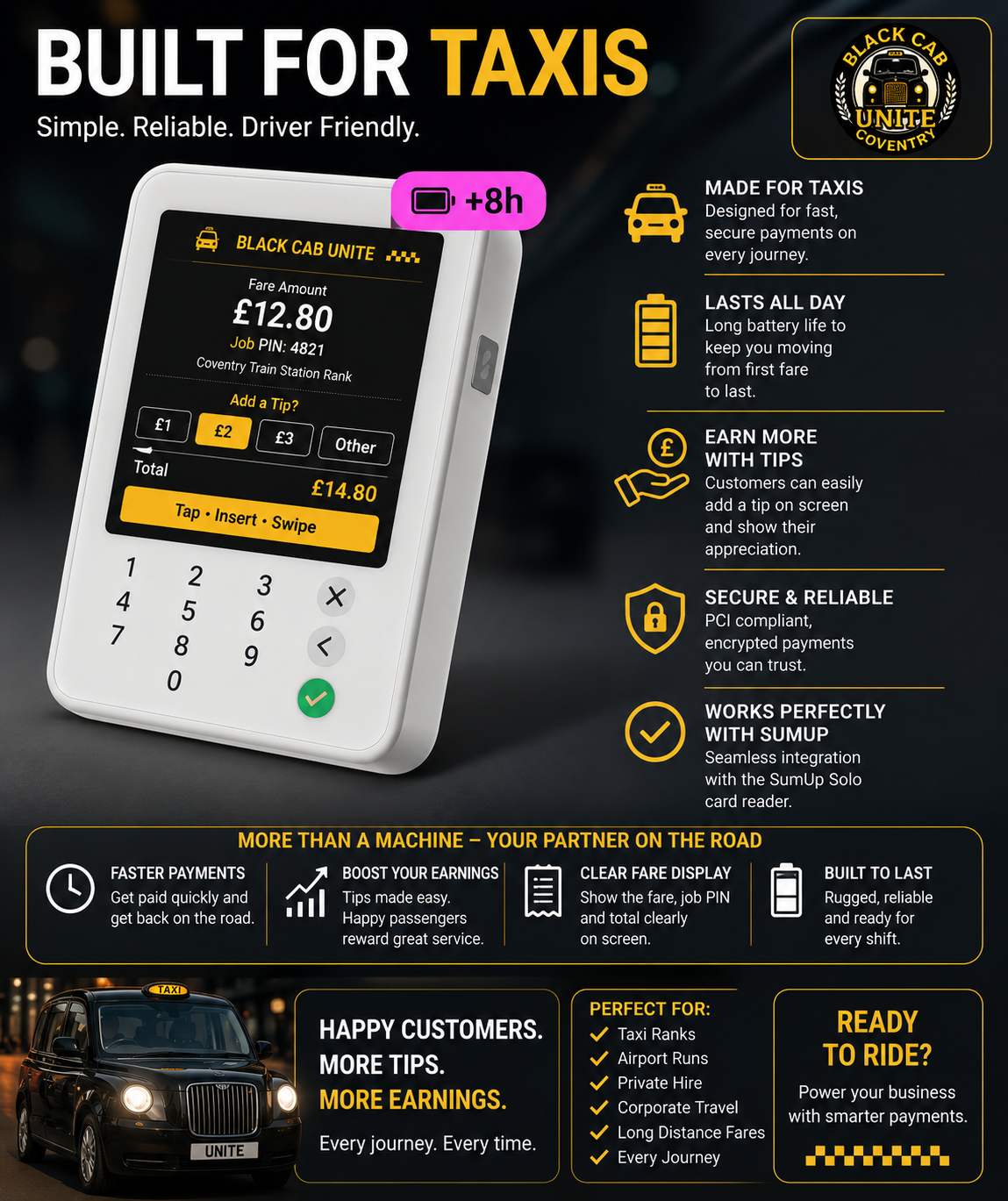 Black Cab Unite | Stronger Together | UK Licensed Black Cab Drivers